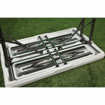 Faulkner Table, 220 lb Weight Capacity For Table/440 lb Weight Capacity For Bench, White, With 1 Table And 2 Benches - 69863