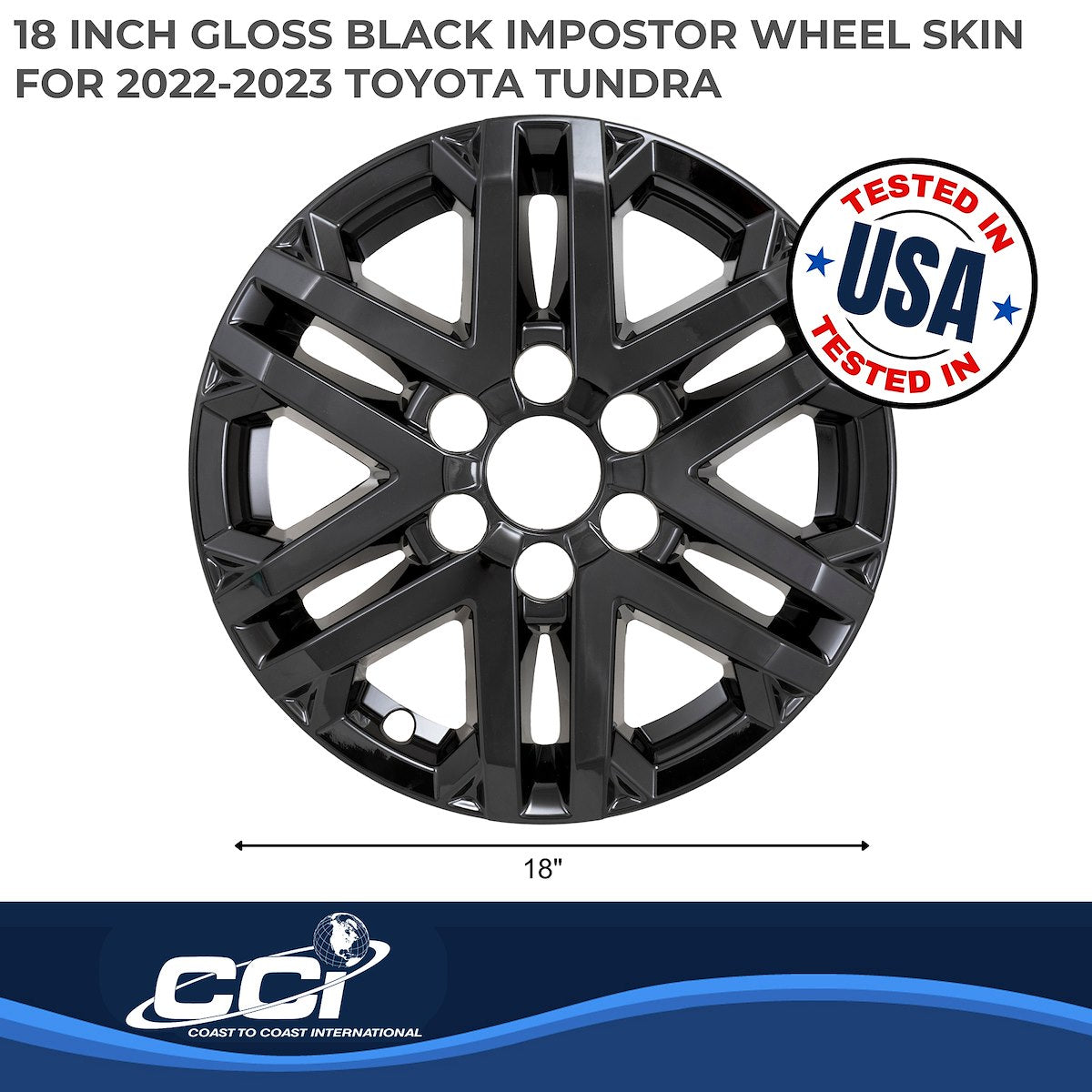 Coast2Coast Wheel Skins & Styled Wheel Covers IWCIMP505BLK product image 3