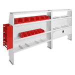 Weather Guard Van Storage System Kit, White - 600-8414L