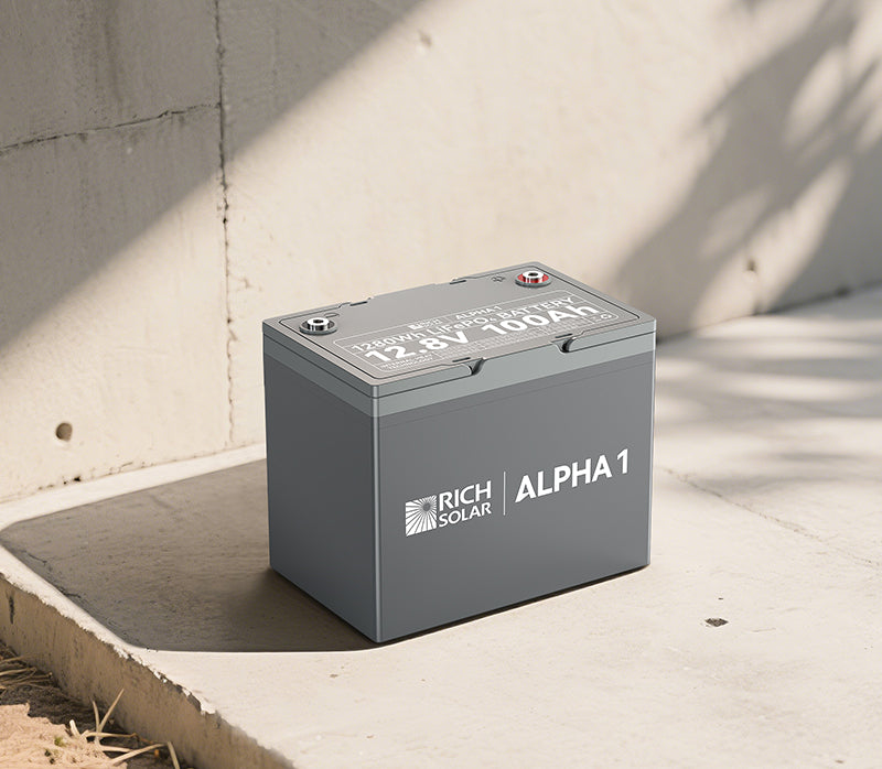 Rich Solar Battery, ALPHA 1, Group 24, 12.8 V Nominal Voltage - RS-B121S