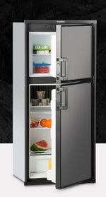 Dometic Refrigerator, Dual Compartment 2 Door Refrigerator With Freezer, 6 Cubic ft, 110 V AC - DM2672RBF1