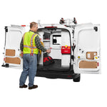 Weather Guard Van Storage System Shelf Back Panel, 36 in Width x 14-1/2 in Height, Steel, White - 9603-3-01
