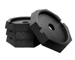 SnapPad Leveling Jack Foot Pad, HiWay 10 Bus, Fits 10 in Round Front And 11-1/2 in Round Back Jack Foots, Black, Set Of 4 - HI10BSP4