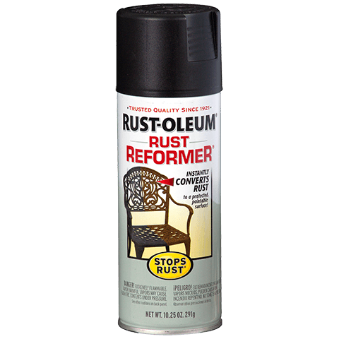RUST-OLEUM Rust Converter, Black, 10.25 oz Spray Can - 215215