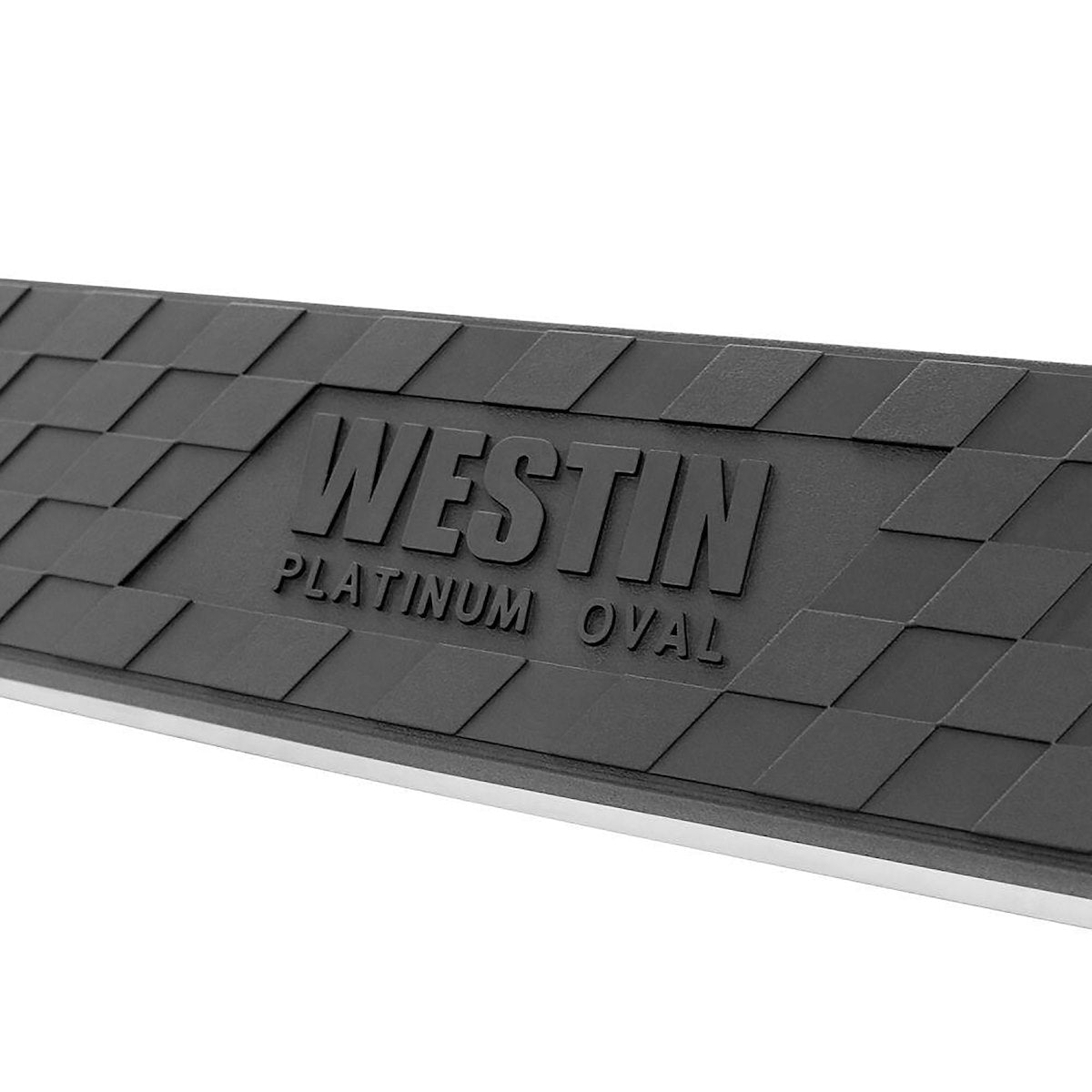 Westin Nerf Bar, 4 in Oval Bent, Black, Steel - 21-3925