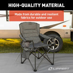 Lippert Camping Chair, 38-1/2 in Length x 26 in Height x 42 in Depth, 500 lb Weight Capacity - 2022114828
