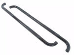 Big Country Nerf Bar, 3 in Round Bent, Black, Steel - 379691