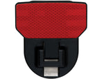 Carr Truck Step, 2 in Receiver Hitch Mount, 650 lb Capacity, Black With Diamond Tread Aluminum Step/Red Reflector - 183242
