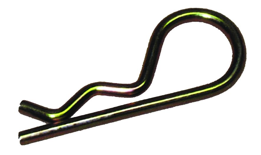 JR Products Trailer Hitch Pin Clip, 1/2 in, 5/32 in Diameter, Chrome Plated, Pack Of 2 - 01134