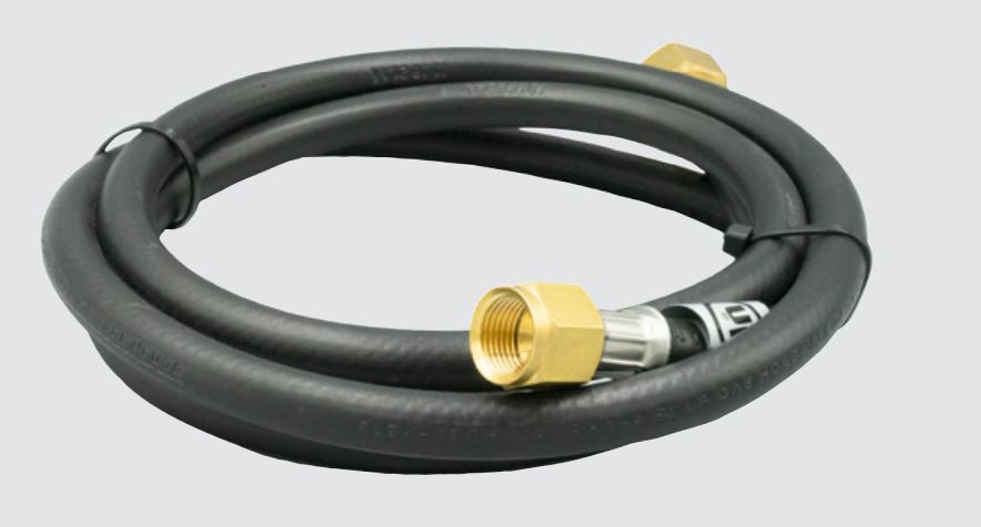 Suburban Mfg Propane Hose, 1/4 in Inside Diameter High Pressure Hose, 3/8 in Female Pipe Thread (FPT) x 3/8 in Female Flare Swivel - LP-PT144HP