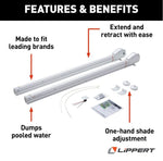 Lippert Awning Arm, Solera  3000 Series, 12 V, Short/63 in Arm Size - 2023052357