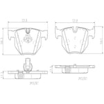 Brembo Brake Pad, FMSI Number D1042-7427, Ceramic, Set Of 4 - P06033N