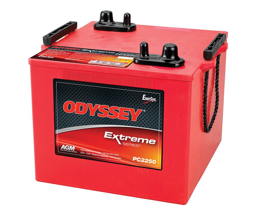 Odyssey Battery Battery, Extreme Series, 12 V, 1225 Cold Cranking amp - ODS-AGM6M