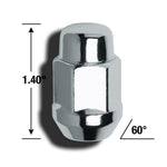 Gorilla Lug Nut, 12 Millimeter X 1.25 Thread Size, For Use With Steel And Aluminum Wheels, 1.4 in Overall Length, Pack of 4 - 41127B