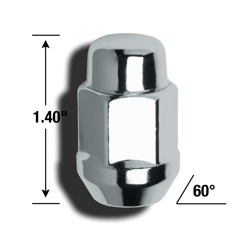 Gorilla Lug Nut, 12 Millimeter X 1.25 Thread Size, For Use With Steel And Aluminum Wheels, 1.4 in Overall Length, Pack of 4 - 41127B
