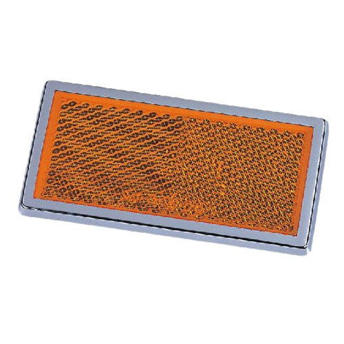 Hopkins MFG Reflector, 3-1/2 in Width x 1-3/4 in Height, Chrome Bezel - 168SA