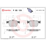 Brembo Brake Pads P85124 product image 3