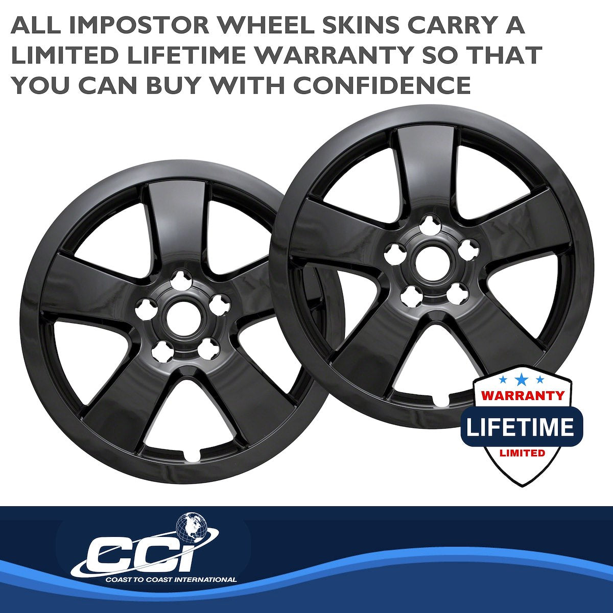 Coast2Coast Wheel Skins & Styled Wheel Covers IWCIMP375BLK product image 3