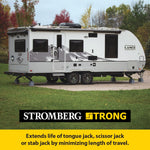 Stromberg Carlson Leveling Jack Foot Pad, 5-1/4 in x 9-1/4 in Stabilizer Pad, 10 in x 13 in Footprint, 8 in Height/14 in Stacked - JBP-813.1