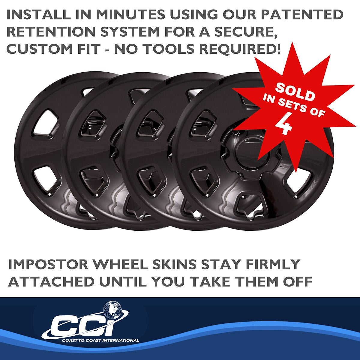 Coast2Coast Wheel Skins & Styled Wheel Covers IMP102BLK product image 4