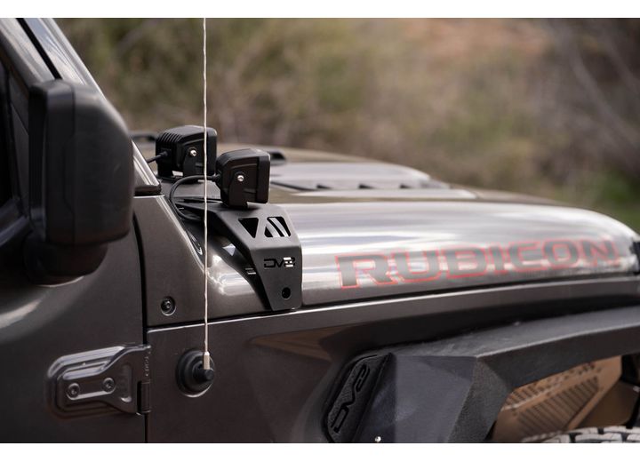 DV8 Offroad 2018-2026 Wrangler/2020-2026 Gladiator Lower A-Pillar Dual Pod Light Mounts Black - LBJL-04 - image 10