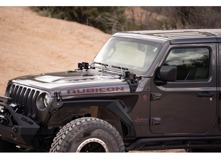 DV8 Offroad 2018-2026 Wrangler/2020-2026 Gladiator Lower A-Pillar Dual Pod Light Mounts Black - LBJL-04 - image 8