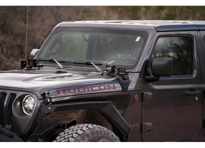 DV8 Offroad 2018-2026 Wrangler/2020-2026 Gladiator Lower A-Pillar Dual Pod Light Mounts Black - LBJL-04 - image 7