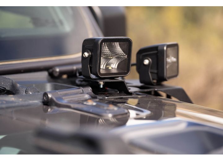 DV8 Offroad 2018-2026 Wrangler/2020-2026 Gladiator Lower A-Pillar Dual Pod Light Mounts Black - LBJL-04 - image 13