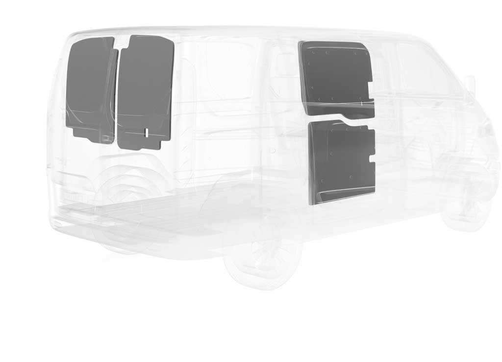 Legend Fleet Transit (With Low Roof) Duratherm Doors Grey for 2015-2022 Ford Transit-150, Transit-250 and Transit-350 - 703-114-2613.LR - image 4