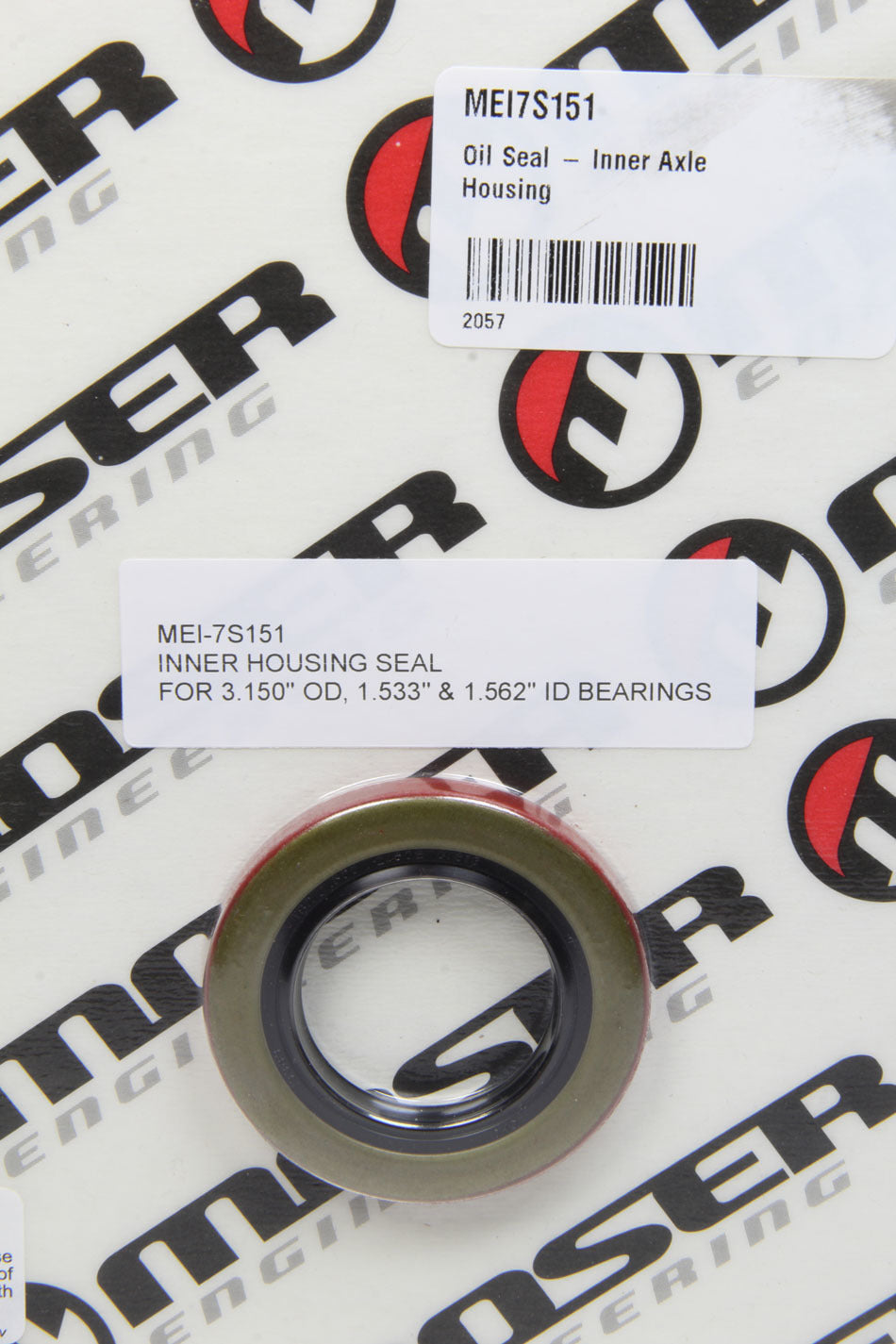 Moser Engineering Axle Housing Seal 7S151 — product image 1