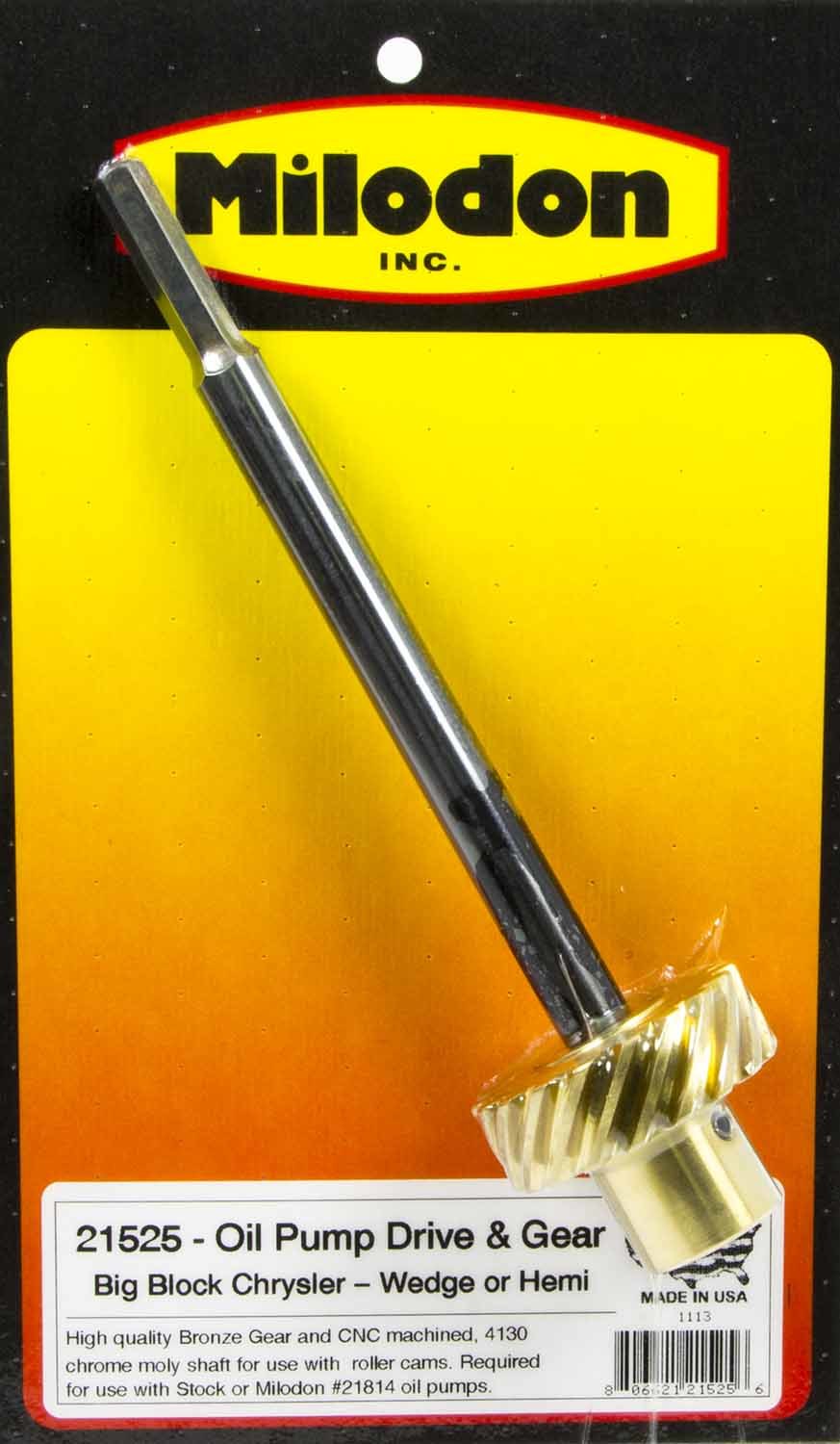Milodon Oil Pump Drive Shaft 21525 — product image 1