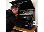 Montezuma 36 in X 17 in Steel Triangle Shop Box With Drawer - SB360DB - image 4