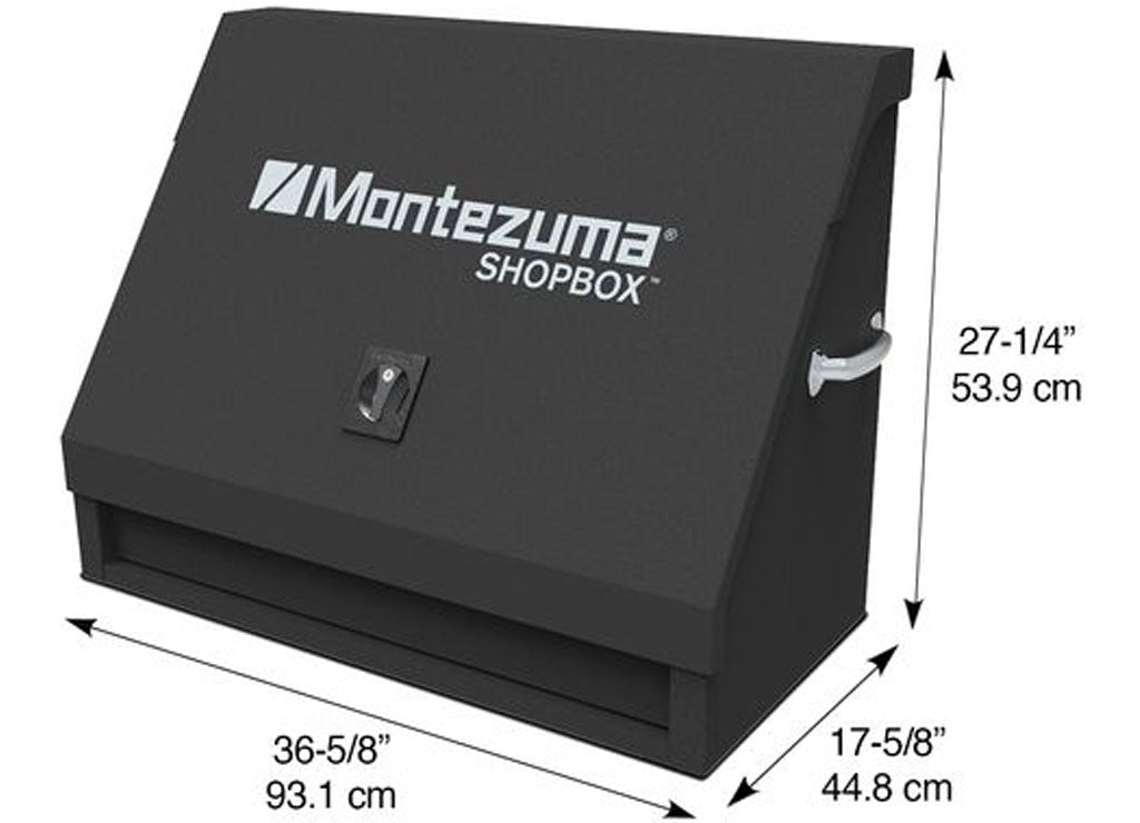 Montezuma 36 in X 17 in Steel Triangle Shop Box With Drawer - SB360DB - image 21