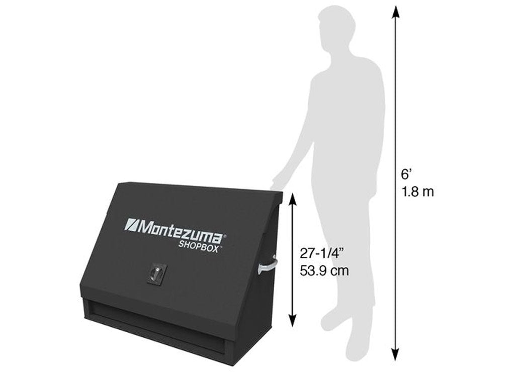 Montezuma 36 in X 17 in Steel Triangle Shop Box With Drawer - SB360DB - image 20