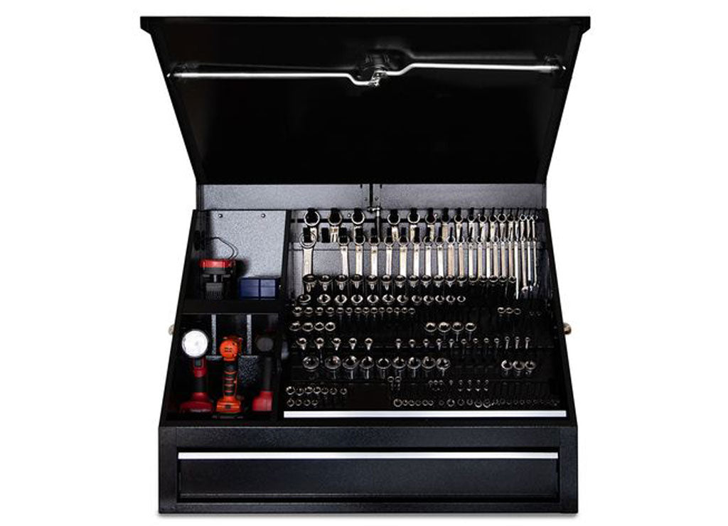 Montezuma 36 in X 17 in Steel Triangle Shop Box With Drawer - SB360DB - image 19