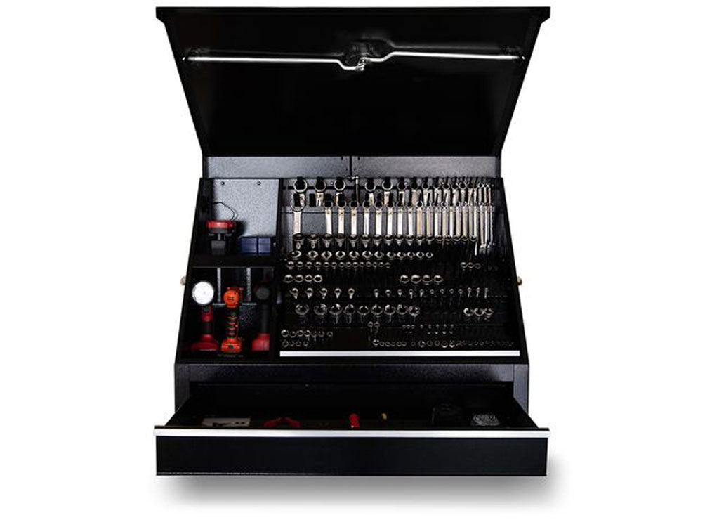 Montezuma 36 in X 17 in Steel Triangle Shop Box With Drawer - SB360DB - image 17
