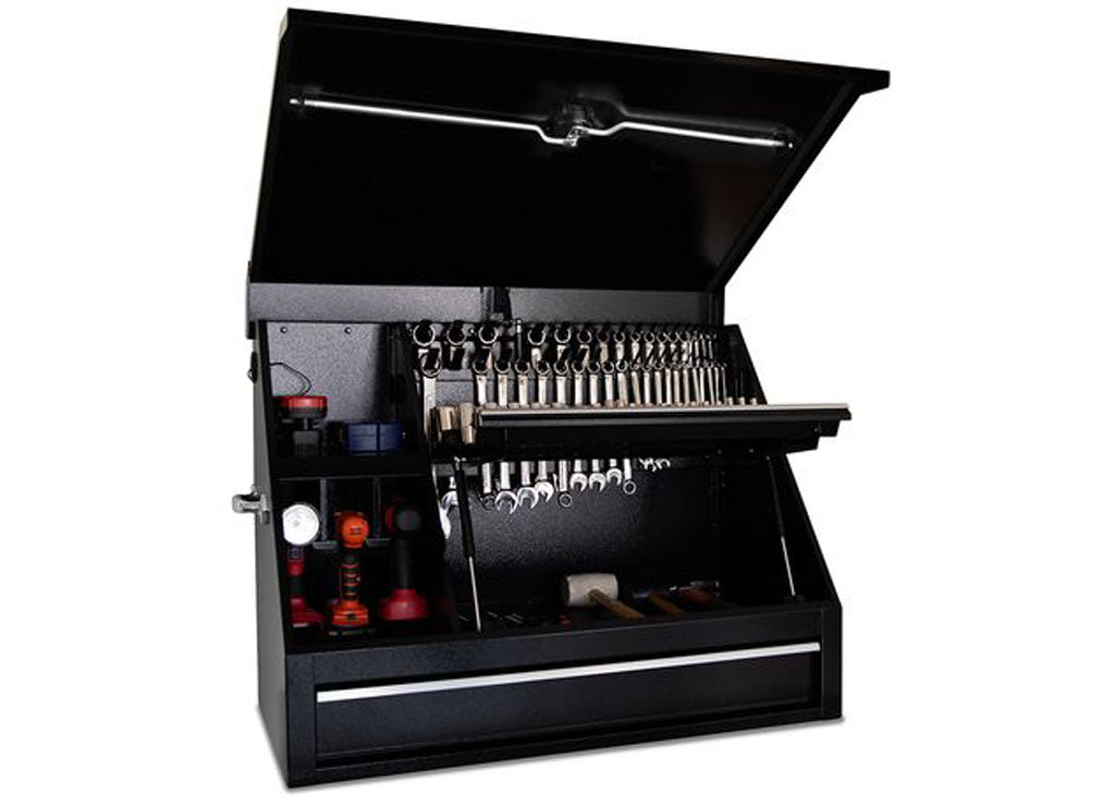 Montezuma 36 in X 17 in Steel Triangle Shop Box With Drawer - SB360DB - image 15