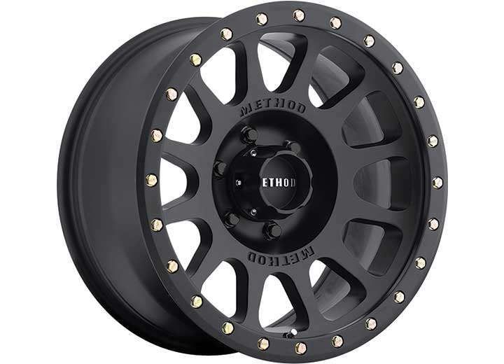 Method Race Wheels 18x9 8x165.1 12 mm Offset Nv 8x6.5 Bp 4.5 in B with S -12 O with S, Matte Black Wheel with 130.81 mm Center Bore - MR30589080512N - image 2