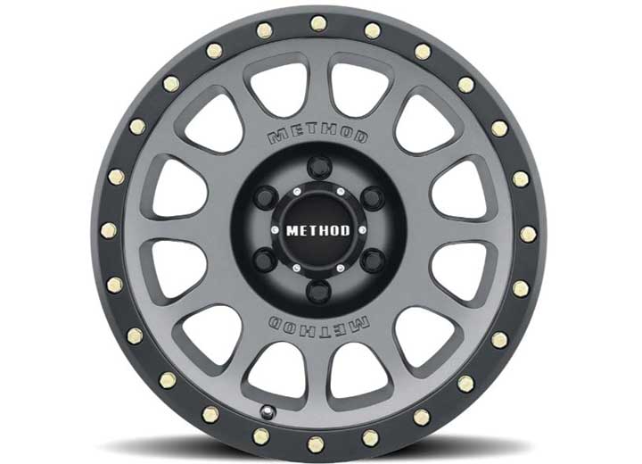 Method Race Wheels MR305 17x8.5 5x127 0 mm Offset 5x5 Center Bore Titanium with Matte Black Lip Wheel with 94 mm - MR30578550800 - image 3