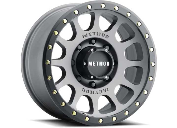 Method Race Wheels MR305 NV 17x8.5 6x135 0 mm Offset Titanium Wheel with Matte Black Lip and 94 mm Center Bore - MR30578516800 - image 2
