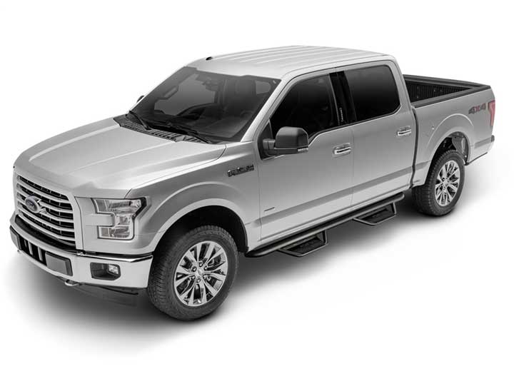 N-Fab RealTruck 2015-2017 Ram 1500 Quad Cab Length Podium Steps, Textured Black, Stainless Steel - HPD1573QC-TX - image 3