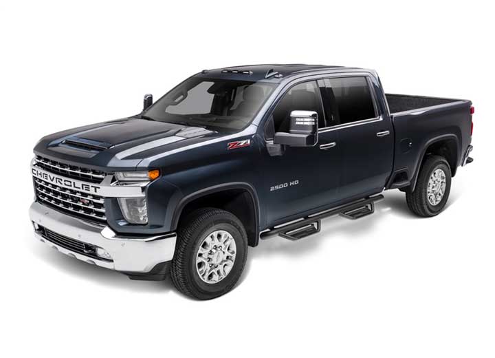N-Fab 2019-2021 Silverado, Sierrra 1500 and 2020-2026 Silverado, Sierra 2500 and 3500 Cab Length Podium Lg Steps, Black - HPC1971QC-TX - image 5