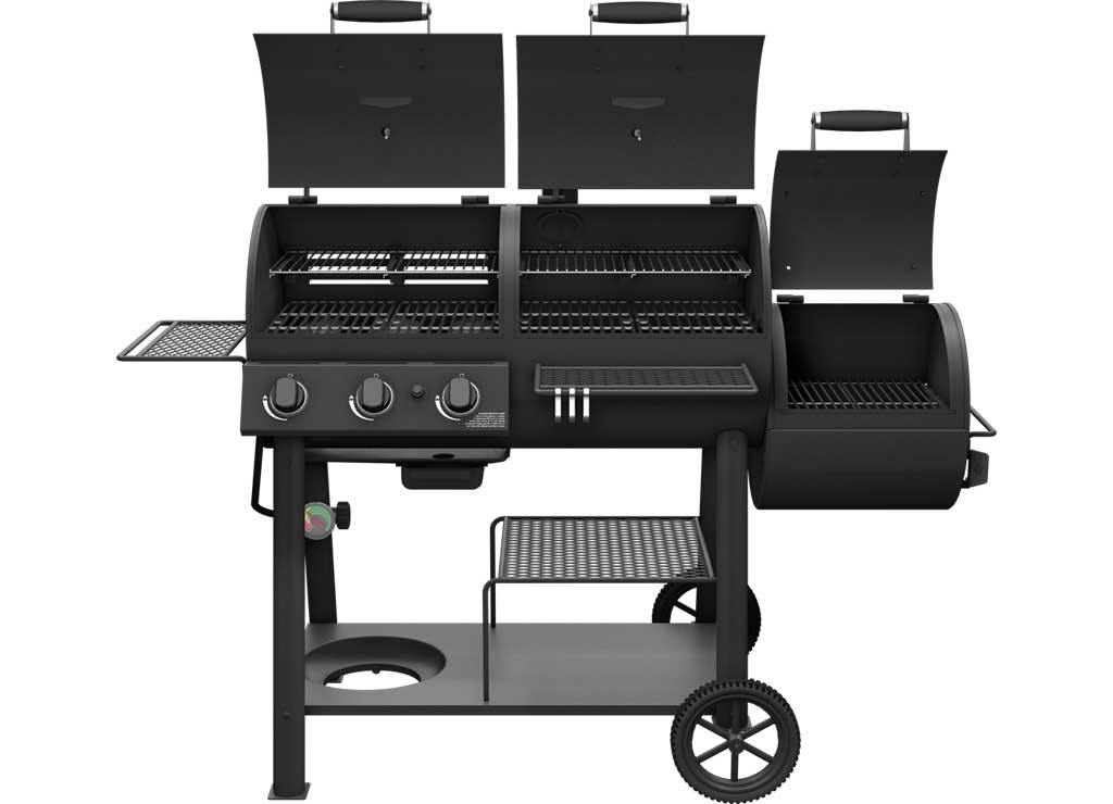 Oklahoma Joe's Smokers 's Canyon Combo Dlx Charcoal and Gas Smoker and Grill - 24203005 - image 2