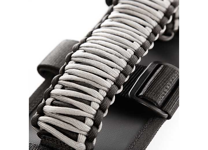 Rugged Ridge Paracord Grab Handles, Gray, Black, Pair, Grey - 13505.32 - image 2
