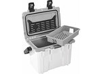 Pelican 14-Quart Cooler, White, Gray, 8-20 Quart Capacity - 14Q-1-WHTGRY - image 2