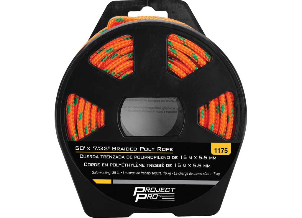 Performance Tool Braided Poly Rope, 50 ft X 7/32 in - 1175 - image 2