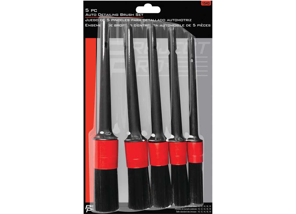 Performance Tool Auto Detailing Brush Set, 5-Piece - 1543 - image 2
