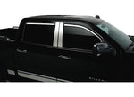 Putco 2014-2018 Silverado/Sierra 1500/14-19 Silverado/Sierra 2500/3500 HD Crew Cab 4PC Chrome Inchannel Visors - 480440 - image 2