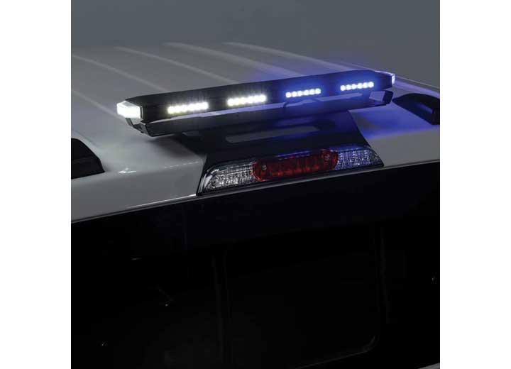 Putco Tri-Hornet LED Stealth Rooftop Strobe Light Bar, 24" Tri-Color Strobe Light, Amber, White and Blue, Amber, Blue - 950224 - image 9