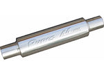 Pypes Performance Exhaust M-80 2.5" Round Stnls 2.5 in Stainless Steel Round Muffler with Center (C) Inlet and Center (C) Outlet - MVR200S - image 2